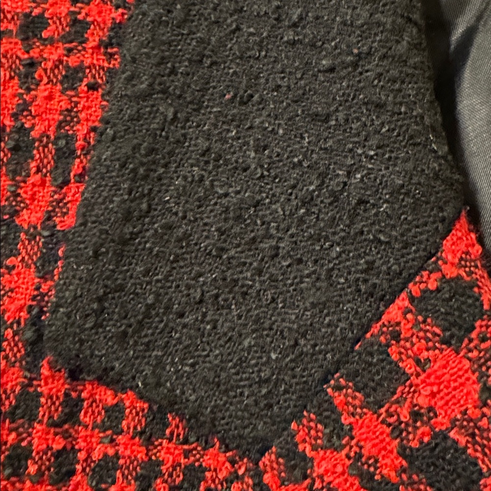 Christian Dior vintage Red and Black Checkered woman’s short Blazer (mlb/rmt) - Picture 6 of 6